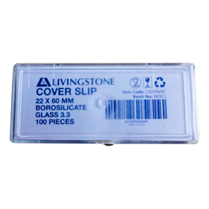 Globe Scientific Cover Glass - 22x60mm No. 1 Thickness Microscope Slides (Case Of 10)