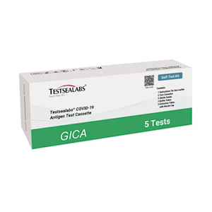 TESTSEALABS COVID-19 NASAL ANTIGEN TEST 5 TESTS PER BOX